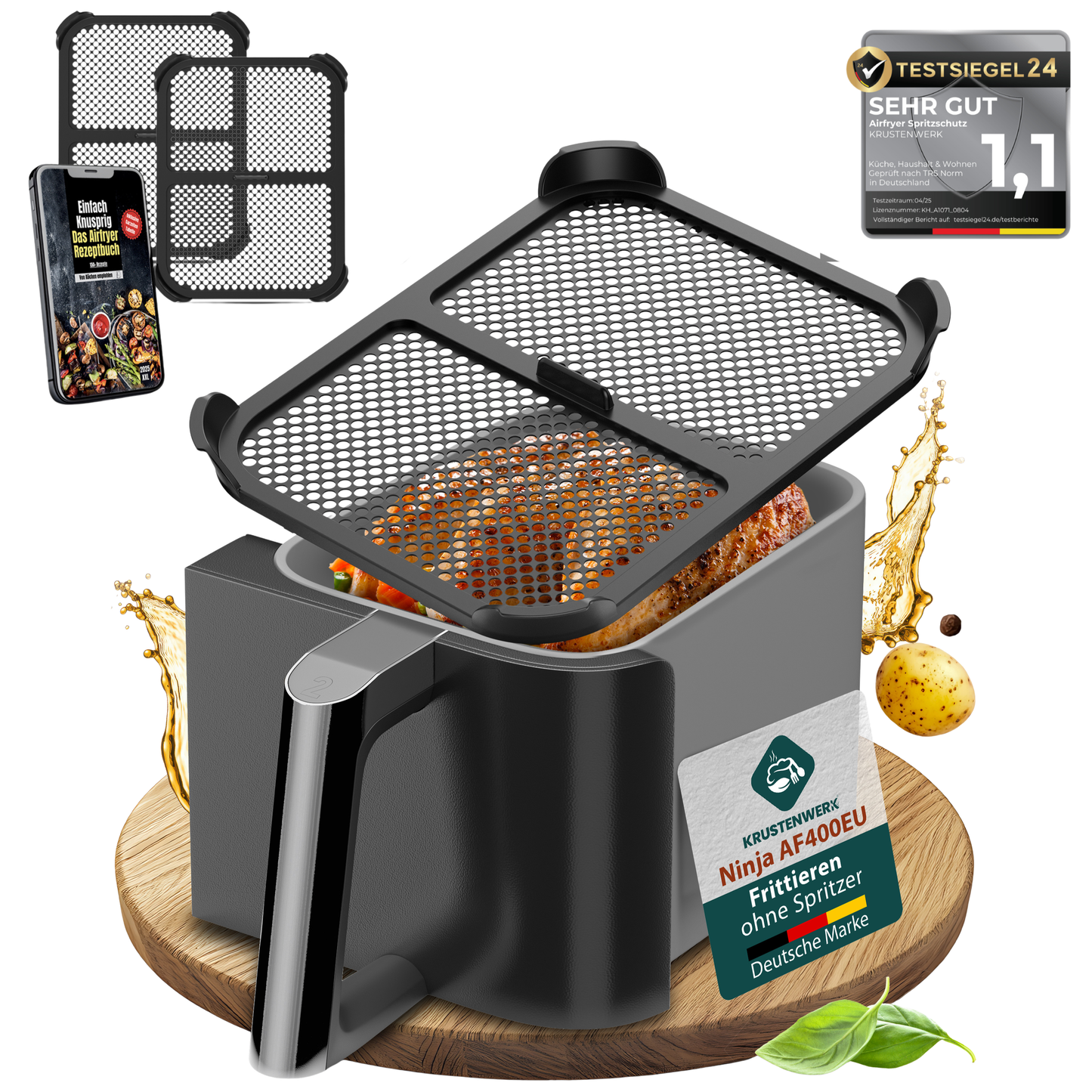 airfryer xxl spritzschutz
airfryer xxl zubehör
airfryer zubehör